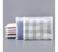 Svaldo Sacchetti con Zip, 100 Pezzi 25 * 20cm Buste Plastica Richiudibili, Buste Vestiti da Viaggio, Sacchetti Impermeabili per Piscina, Cose da Viaggio (Senza Fori di Sfiato)