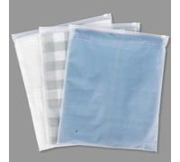 Svaldo Sacchetti da Viaggio, 50 Pezzi 30 * 35cm Buste Smerigliato per Indumenti, Sacchetti Plastica Richiudibili per Vestiti, Sacchetti con Zip per Biancheria Intima (con Fori di Sfiato)