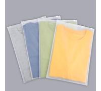 Svaldo Sacchetto Impermeabile, 100 Pezzi 25 * 35cm Sacchetti Richiudibili, Bustine Trasparenti Smerigliata, Buste Plastica per Calzini, Sacchetti Valigia Organizer (Senza Fori di Sfiato)