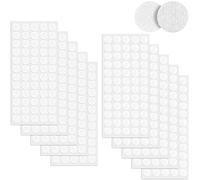 Svalor 300 Coppie Tondini Adesivi Tondo, 20mm Bianco Adesivo Tondo Punti Autoadesivi, Gancio e Anello Puntini Auto Adesivo, per DIY(600 Pezzi)