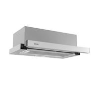 Svan Campana Extractora Telescópica 60cm Inox SCPE602AX. Potencia 66,5m3/h, 2 Velocidades, Control Manual, Filtro apto para Lavavajillas
