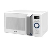 Svan Microondas 20 Litros con Grill Blanco SMW2800DGB. 800W, Grill 1000W, 8 Programas, Modo Descongelación, Revestimiento Interior, Fácil Limpieza, Temporizador 95min.