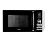 Svan Microondas 23 Litros con Grill Negro SVMW823GD. 800W, Grill 1000W, 8 Programas, Modo Descongelación, Revestimiento Interior, Fácil Limpieza, Temporizador 95min.