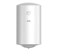 Svan ST8002 - Scaldabagno elettrico da 80 litri, 1500 W, kit di montaggio incluso, resistenza in acciaio smaltato, termostato manuale, temperatura massima 75 °C, bianco, efficienza energetica