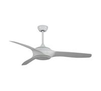 SVAN Ventilador de Techo con luz Blanco SVVE52TM. 3 Velocidades, 3 Aspas, Mando a Distancia