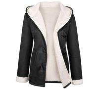 Svanco Cappotto Invernale Donna Felpa con Cappuccio Elegante Giacca Lungo Giubbotto Caldo in Pile Termici Invernali Hoodie Pullover