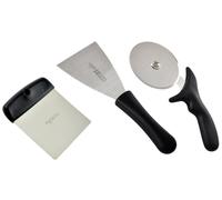 Svanera set 3 pz Pizzaiolo, rotella, spatola, raschietto, qualità professionale