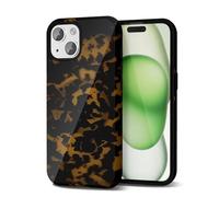 Svanove Custodia Con Stile di Conchiglia di Tartaruga per l'iPhone 14 Plus/iPhone 15 Plus, Design di Motivo Animale Con Motivo di Ambrosia, Retro e di Lusso, Copertura in Plastica Resistente