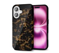 Svanove Custodia Con Stile di Conchiglia di Tartaruga per l'iPhone 16 Plus, Design di Motivo Animale Con Motivo di Ambrosia, Retro e di Lusso, Motivo Stylish Y2K, Copertura in Plastica Resistente