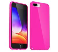 Svanove Custodia in silicone per iPhone 7 Plus/8 Plus, lucida e morbida gomma gel gelatina, graziosa custodia protettiva in plastica semplice e semplice, per donne e ragazze, sottile e flessibile in