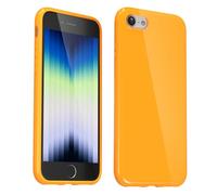 Svanove Custodia in silicone per iPhone SE 2022/7/8, in gel di gomma morbida lucida, graziosa custodia protettiva in plastica semplice e semplice, per donne e ragazze, sottile e flessibile in TPU