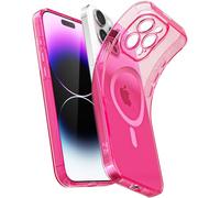 Svanove Custodia morbida trasparente per iPhone 14 Pro Max, sottile, magnetica, compatibile con Magsafe Minimalist Ultra sottile in silicone trasparente, non ingiallimento TPU Rubber Mag Safe Cover