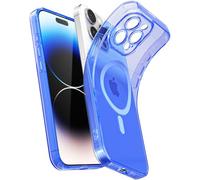 Svanove Custodia morbida trasparente per iPhone 14 Pro, sottile, magnetica, compatibile con Magsafe Minimalist Ultra sottile in silicone trasparente, non ingiallimento in gomma TPU bumper Mag Safe