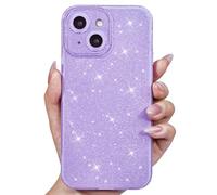 Svanove Custodia per iPhone 13 Mini Glitter, Sparkly Girly Cute Bling Sparkle Shimmer Bright Custodia per telefono per le donne, glitterata sottile sottile gelatina morbida gomma di silicone gel di