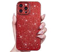 Svanove Custodia per iPhone 13 Pro Max con glitter, scintillante e carina da ragazza, per donne e ragazze, custodia per telefono sottile glitterata sottile in gomma di silicone morbido gel di plastica