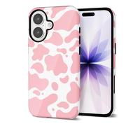 Svanove Custodia per telefono con stampa di mucca per iPhone 17 custodia da ragazza, custodia per donne e ragazze, design di lusso alla moda retrò con stampa animale, modello estetico Y2k custodia in