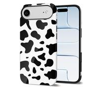 Svanove Custodia per telefono con stampa mucca per iPhone 17 Air Case Girly, custodia per donne e ragazze, design di lusso alla moda retrò con stampa animale, motivo estetico Y2k custodia in plastica