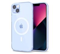 Svanove Custodia trasparente per iPhone 13 Mini, compatibile con Magsafe, custodia magnetica trasparente, graziosa impugnatura sottile in silicone e antiurto, protezione contro le cadute, azzurro