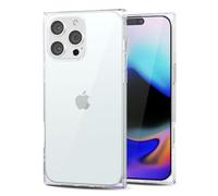 Svanove Custodie per iPhone 16 Pro Max Trasparente Quadrato, Quadrato Rettangolo Custodia per Telefono Protezione per Fotocamera, Sottile Silicone Antiurto Guscio Morbido, Trasparente