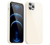 Svanove per iPhone 12 Pro Max Custodia in Silicone, Guscio Sottile Tinta Unita Liscio Gomma Gel di Originale, Morbido TPU Guscio Ultrasottile Antiurto Custodia Protettiva, Pietra Beige