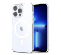 Svanove per iPhone 13 Pro Max Cover Compatibile con MagSafe, Trasparente Magnetica Protezione della fotocamera Custodia, Sottile Silicone Antiurto Anti-Graffio Custodia Case, Trasparente
