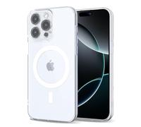 Svanove per iPhone 16 Pro Cover Compatibile con MagSafe, Trasparente Magnetica Protezione della fotocamera Custodia, Sottile Silicone Antiurto Anti-Graffio Custodia Case, Trasparente