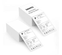 SVANTTO Etichette termiche 4x6, etichette adesive resistenti e perforate, etichette per stampante termica per indirizzi postali (1000 pezzi/2 pile)