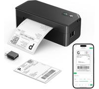 SVANTTO Stampante etichette spedizione Bluetooth 10x15cm, compatibile con eBay, Etsy, Shopify, Compatibile con iOS, Android, macOS e Windows, Offre un’ampia libreria di etichette personalizzabili