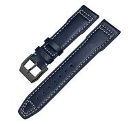 Svapo Canda Di Guardia In Pelle Genuina Per IWC Segno XVIII Orologio Pilota Di Le Petit Prince PILOT 20mm 21mm 22mm Cinghia Di Buccia(Dark blue black,22mm)