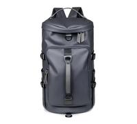 Svapo Zaino da viaggio per palestra, versatile, borsa in ecopelle per uomini e donne, casual, per sport all'aria aperta, borse a tracolla per fitness e weekender, Grigio, Taglia unica