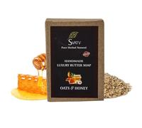SVATV Handcrafted Sapone with Oats & Honey | Soothing Herbs | Moisturized skin - Traditional Ayurvedic Herbal body Sapone bars for Men & Women, all skin types - 125g