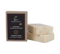 SVATV Handcrafted Sapone with Oudh & Vitamin E | Soothing Herbs | Moisturized skin - Traditional Ayurvedic Herbal body Sapone bars for Men & Women, all skin types - 125g x2 Bars