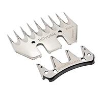 Svauoumu Cesoie per Pecore e Capre, Acciaio Inossidabile, 9 Denti, Silver