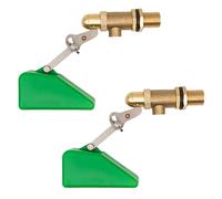 Svauoumu Valvola a Galleggiante 1/2",Valvola In Ottone con Braccio Regolabile e Galleggiante In Plastica,Riempimento Automatico Dell'acqua,per Acquario,Abbeveratoio per Cavalli,Cani, 2 Pezzi
