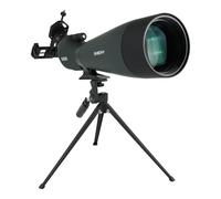 SVBONY SV28 - Cannocchiale angolato da 100 mm per tiro al bersaglio, 25-75x con treppiede per visione a lungo raggio, ottica FMC HD con custodia morbida e adattatore per telefono, ambiti per riprese