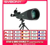 Svbony SV28A Cannocchiale 25-75x100/20-60x80 FMC Perfetto per principianti nel tiro con l'arco, per osservare la fauna selvatica, avventure all'aria aperta