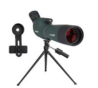 Svbony SV28PLUS Cannocchiale con Treppiede, 20-60x60mm BAK4 FMC Obiettivo Impermeabile, Telescopi Spotting Scope con Borsa Adattatore per Telefono, per Adulti tiro a segno Tiro con l'arco Birdwatching