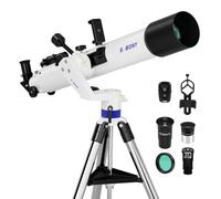 Svbony SV520 Telescopio Astronomico Professionale, Apertura 90mm, Lunghezza Focale 800 mm, Telescopio con Montatura Altazimutale, Controller Wireless, Tutto in Metallo Telescopiokit per Osservazione