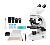 Svbony SV605 Microscopio binoculare a ingrandimento 80x1600x con doppia illuminazione LED Scena meccanica Microscopio binoculare biologico per adulti principianti studenti regali