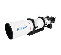 SVBONY Telescopio SV550 con tripletta apocromatico, telescopio rifrattore F6 da 80 mm, quattro strisce opacizzanti integrate, focheggiatore rap a micro-riduzione per astrofotografia e visuale del