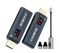 Svbony TransAir1 HDMI Wireless, Trasmettitore e Ricevitore Wireless, Display a Colori OLED, 9 Canali, Senza Interferenze, Portata 50-80M Piedi in area Aperta, per Laptop/PC/TV Box/Proiettore