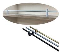 SVBVRFEEW Ringhiere Per Mobile Da Cucina Binario In Alluminio Set Di Barra Di Protezione Per Scaffale Binario Di Ribaltamento Binario Per Mensole(Gray,50cm/19.7in)