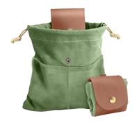 SVCEQZE Borsa per la raccolta della frutta all'aperto, Borsa per la raccolta della frutta - pieghevole con coulisse - Borsa portatile per la caccia ai funghi Bushcraft per viaggi, campeggio,