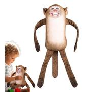 SVCEQZE Monkey peluche di scimmia ripieno, scimmie ripiene per bambini | Punti per burattini a mano aperta - Impegno di scuola materna, abbraccio per dormire, morbidi e coccolosi oggetti di scena per