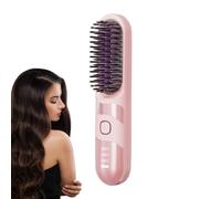 SVCEQZE Piastra per capelli portatile, piastra per capelli piccoli - Pusca di bigodino elettrico,Rivegno a crema a cordone ionico a cordone 2 in 1 antiscalda per tutti i tipi di capelli