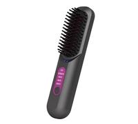 SVCEQZE Piastra per capelli, Spazzola per capelli senza fili,Bigodino per capelli con spazzola ricaricabile USB senza fili | Spazzola lisciante per capelli regolabile a temperatura multifunzionale per