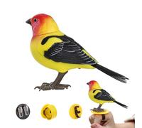 SVCEQZE Uccelli Giocattolo Finti,Uccellini Elettronici Interattivi con Canto e Musica - Adorabile Animale Elettronico per Tutta La Famiglia