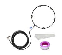 SVCEQZE Ventilatore a spruzzo per esterni, kit di evaporazione per raffreddamento all'aperto, tubo da 8 metri, ugello multiplo per , giardino, cancelli e balconi