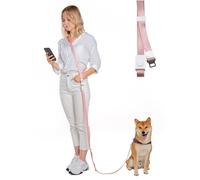 SVD.PET Guinzaglio per cani 4 in 1 a mani libere, versatile guinzaglio a tracolla con fibbia a sgancio facile, guinzaglio per cani facile da regolare per adattarsi al corpo e alla vita, per