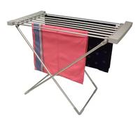 SVE Stendibiancheria elettrica da interni 100 W con 6 aste in alluminio - Asciugacapelli rapido e a basso consumo, pieghevole e portatile per la casa